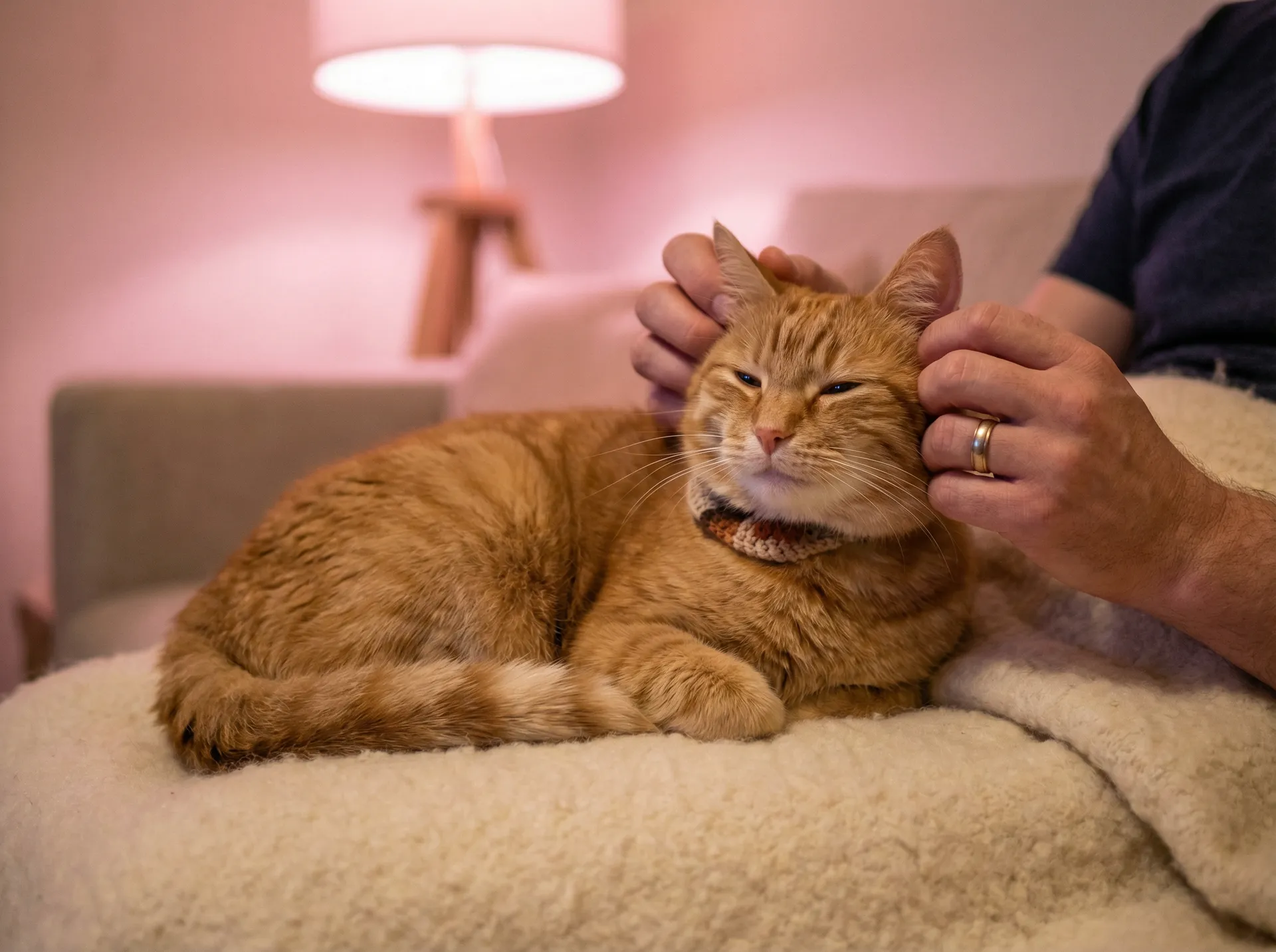 猫咪被温柔抚摸的幸福时刻 - 沸点电视